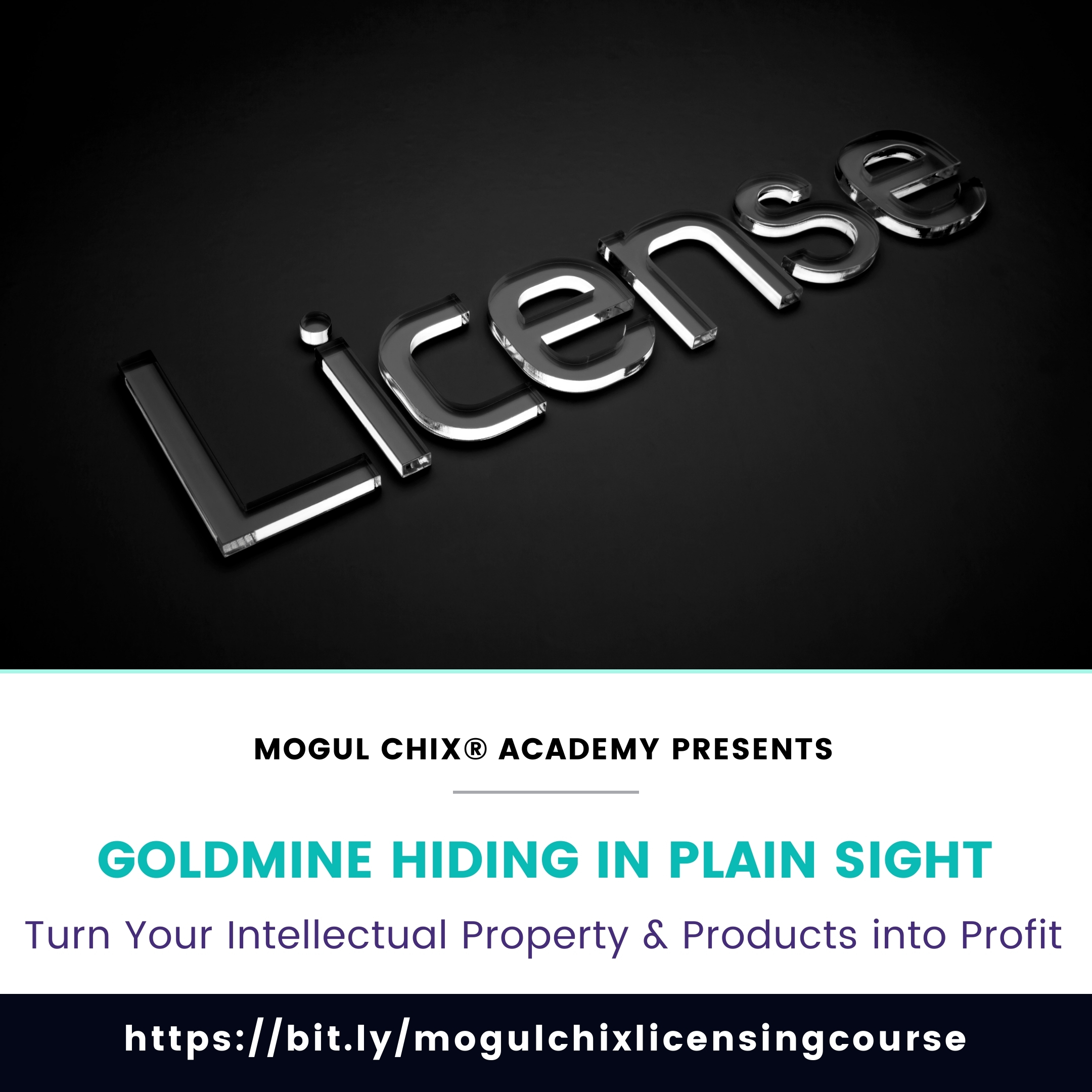 Goldmine Hiding in Plain Sight- Turn Your Intellectual Property & Products Into Profit. Mogul Chix® Academy